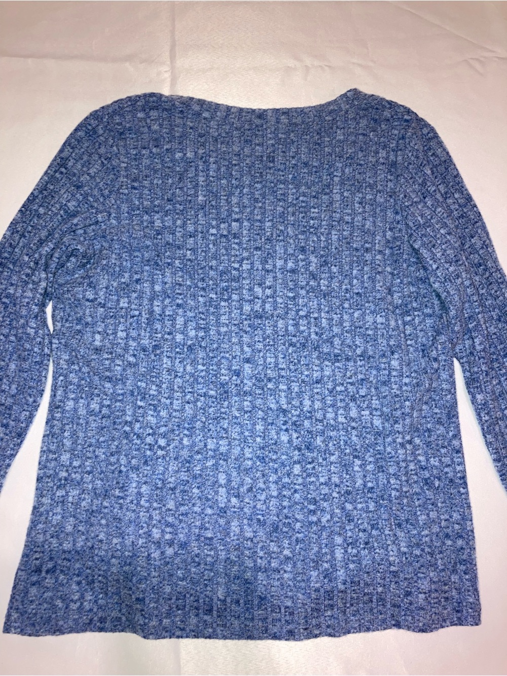 Textured Crewneck Sweater - Blue - Picture 5 of 5